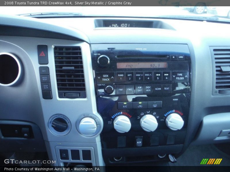 Silver Sky Metallic / Graphite Gray 2008 Toyota Tundra TRD CrewMax 4x4