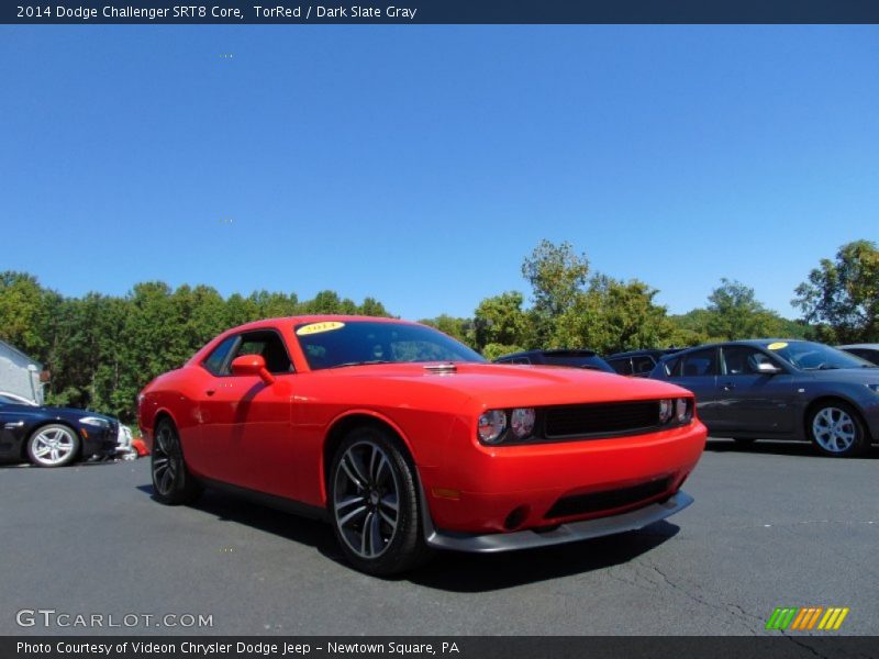 TorRed / Dark Slate Gray 2014 Dodge Challenger SRT8 Core