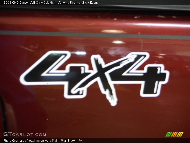 Sonoma Red Metallic / Ebony 2008 GMC Canyon SLE Crew Cab 4x4