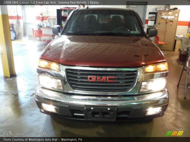 Sonoma Red Metallic / Ebony 2008 GMC Canyon SLE Crew Cab 4x4