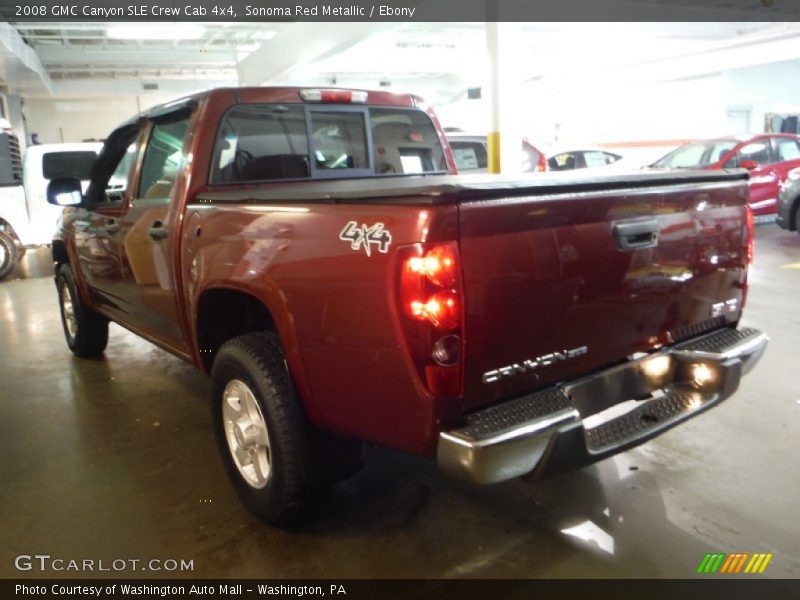 Sonoma Red Metallic / Ebony 2008 GMC Canyon SLE Crew Cab 4x4