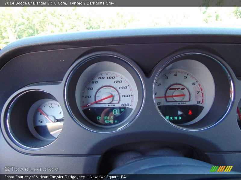 TorRed / Dark Slate Gray 2014 Dodge Challenger SRT8 Core