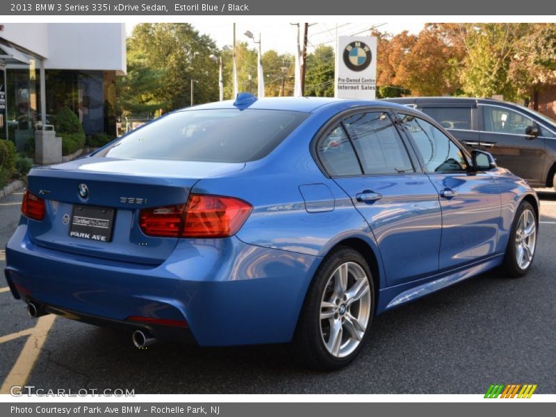 Estoril Blue / Black 2013 BMW 3 Series 335i xDrive Sedan