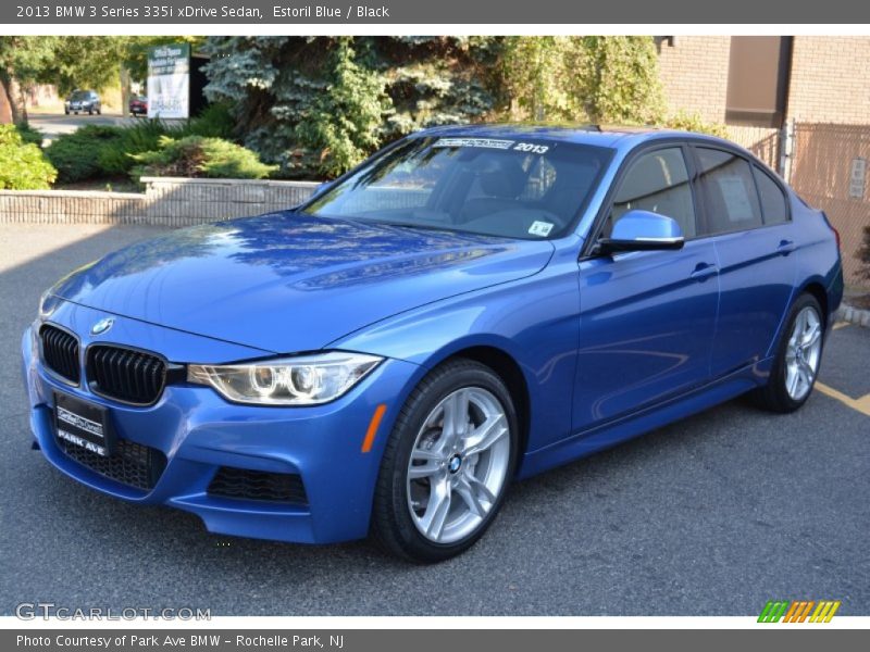 Estoril Blue / Black 2013 BMW 3 Series 335i xDrive Sedan