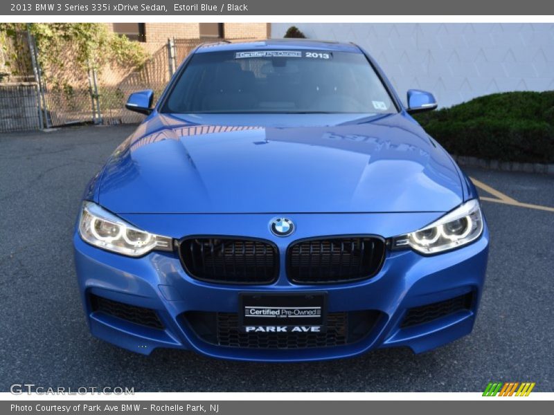 Estoril Blue / Black 2013 BMW 3 Series 335i xDrive Sedan