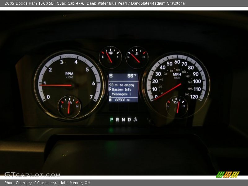 Deep Water Blue Pearl / Dark Slate/Medium Graystone 2009 Dodge Ram 1500 SLT Quad Cab 4x4