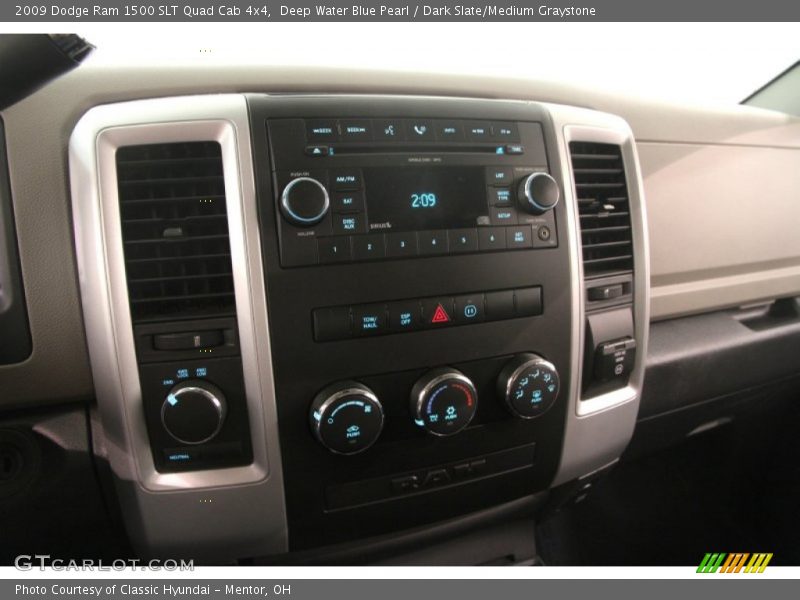 Deep Water Blue Pearl / Dark Slate/Medium Graystone 2009 Dodge Ram 1500 SLT Quad Cab 4x4