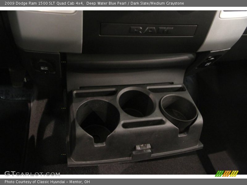 Deep Water Blue Pearl / Dark Slate/Medium Graystone 2009 Dodge Ram 1500 SLT Quad Cab 4x4