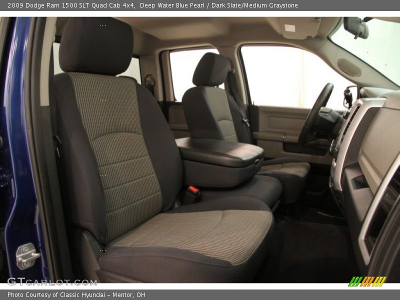 Deep Water Blue Pearl / Dark Slate/Medium Graystone 2009 Dodge Ram 1500 SLT Quad Cab 4x4