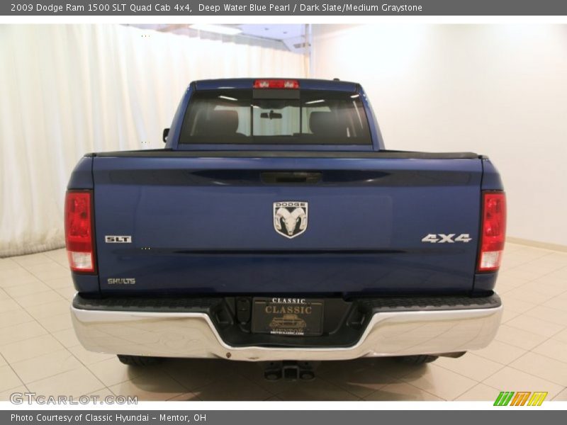 Deep Water Blue Pearl / Dark Slate/Medium Graystone 2009 Dodge Ram 1500 SLT Quad Cab 4x4