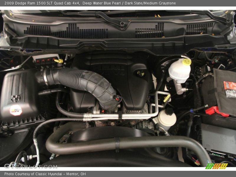 Deep Water Blue Pearl / Dark Slate/Medium Graystone 2009 Dodge Ram 1500 SLT Quad Cab 4x4