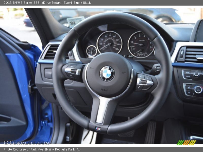 Estoril Blue / Black 2013 BMW 3 Series 335i xDrive Sedan