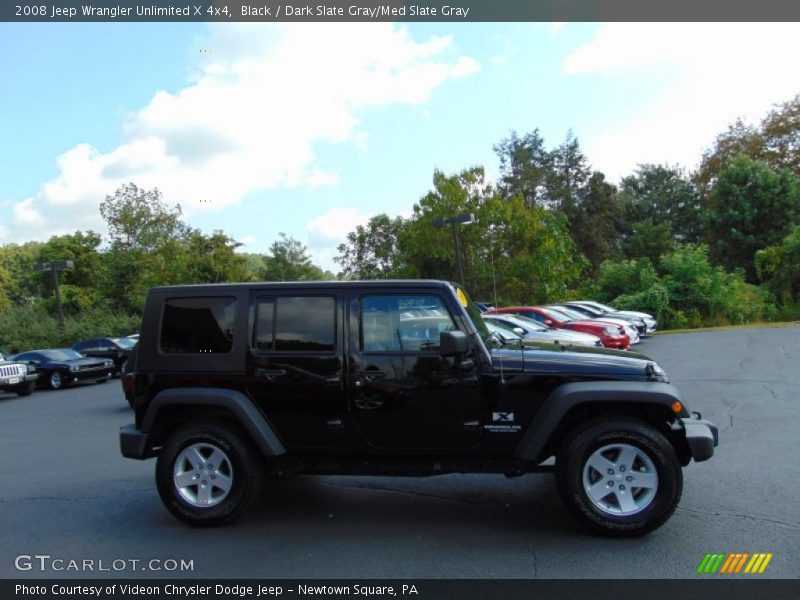 Black / Dark Slate Gray/Med Slate Gray 2008 Jeep Wrangler Unlimited X 4x4