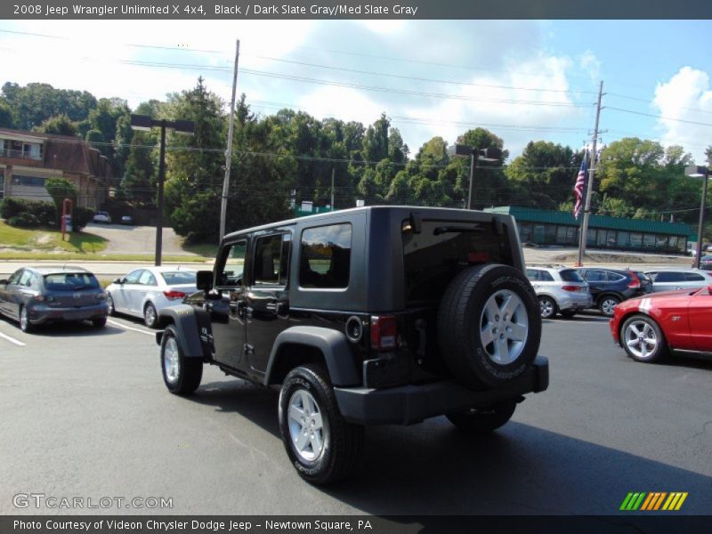 Black / Dark Slate Gray/Med Slate Gray 2008 Jeep Wrangler Unlimited X 4x4