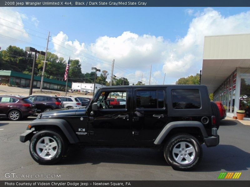 Black / Dark Slate Gray/Med Slate Gray 2008 Jeep Wrangler Unlimited X 4x4