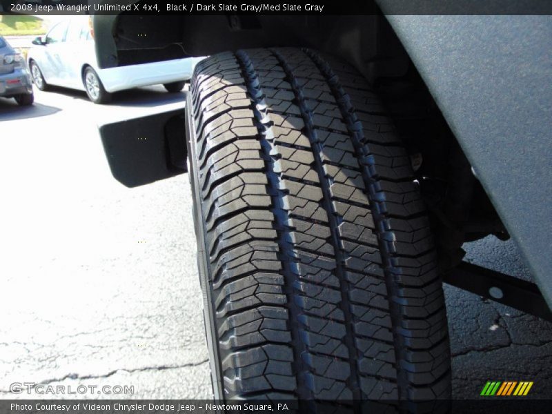 Black / Dark Slate Gray/Med Slate Gray 2008 Jeep Wrangler Unlimited X 4x4