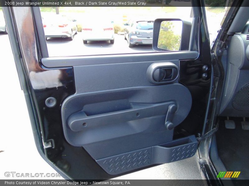 Black / Dark Slate Gray/Med Slate Gray 2008 Jeep Wrangler Unlimited X 4x4