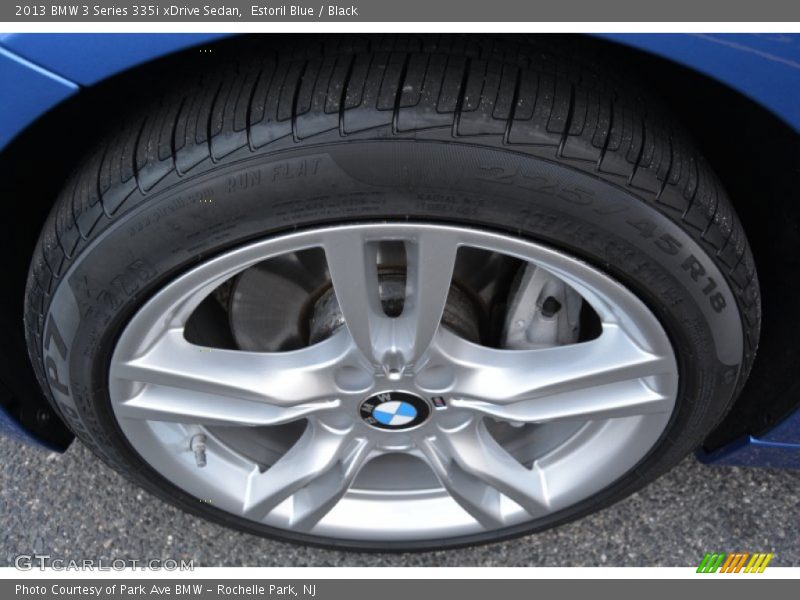 Estoril Blue / Black 2013 BMW 3 Series 335i xDrive Sedan