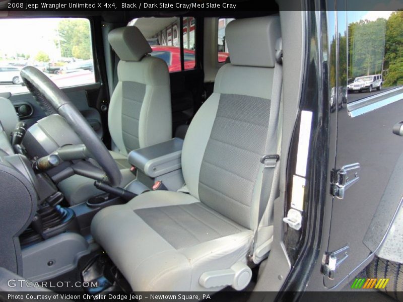Black / Dark Slate Gray/Med Slate Gray 2008 Jeep Wrangler Unlimited X 4x4