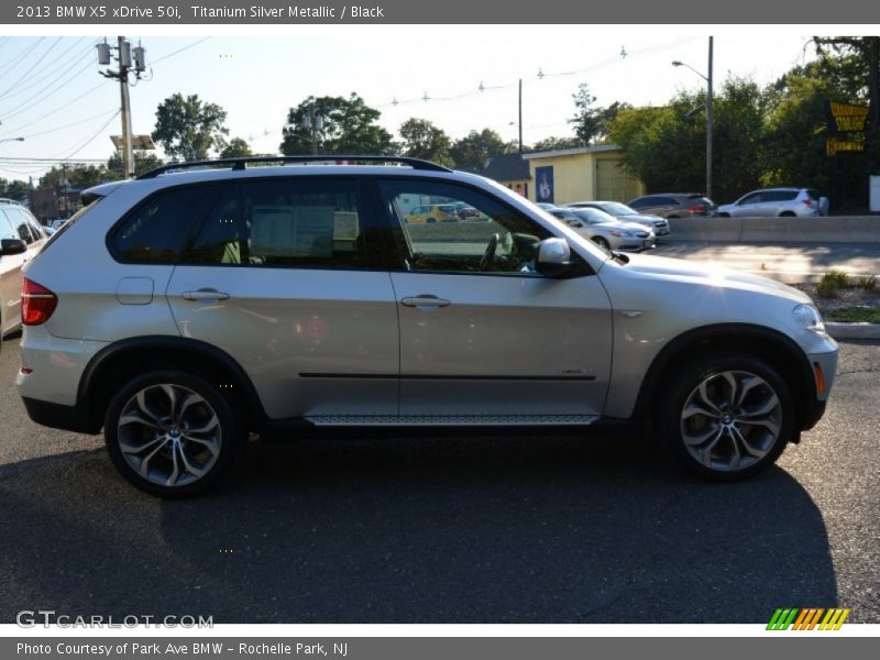 Titanium Silver Metallic / Black 2013 BMW X5 xDrive 50i