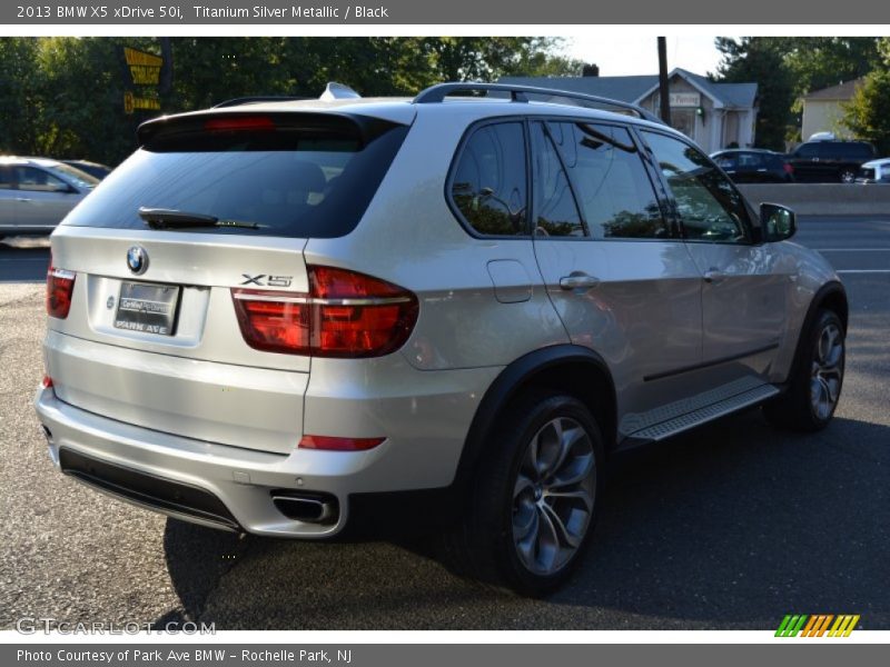 Titanium Silver Metallic / Black 2013 BMW X5 xDrive 50i
