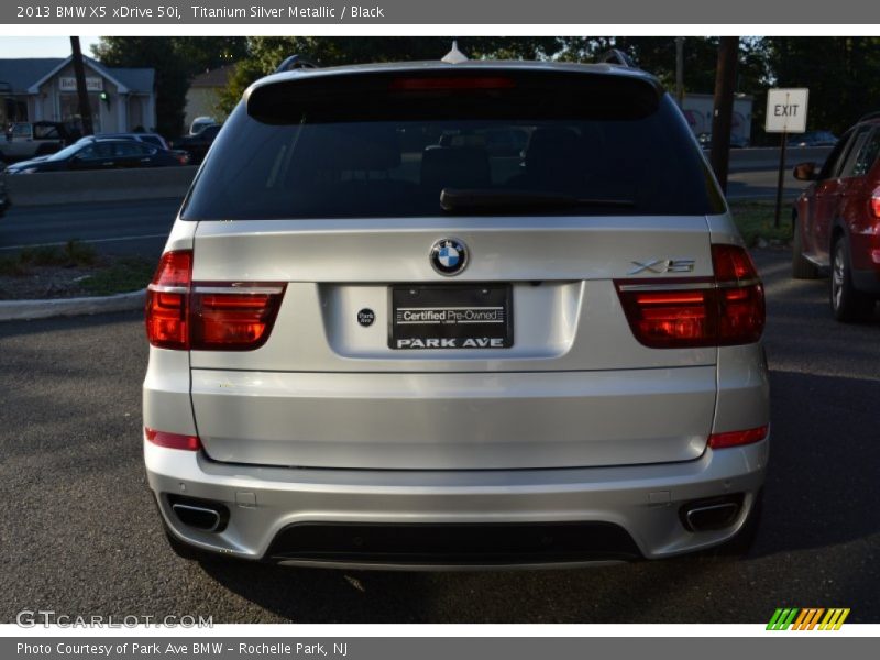 Titanium Silver Metallic / Black 2013 BMW X5 xDrive 50i