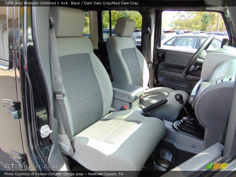 Black / Dark Slate Gray/Med Slate Gray 2008 Jeep Wrangler Unlimited X 4x4