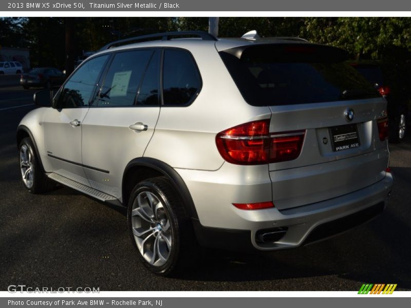 Titanium Silver Metallic / Black 2013 BMW X5 xDrive 50i
