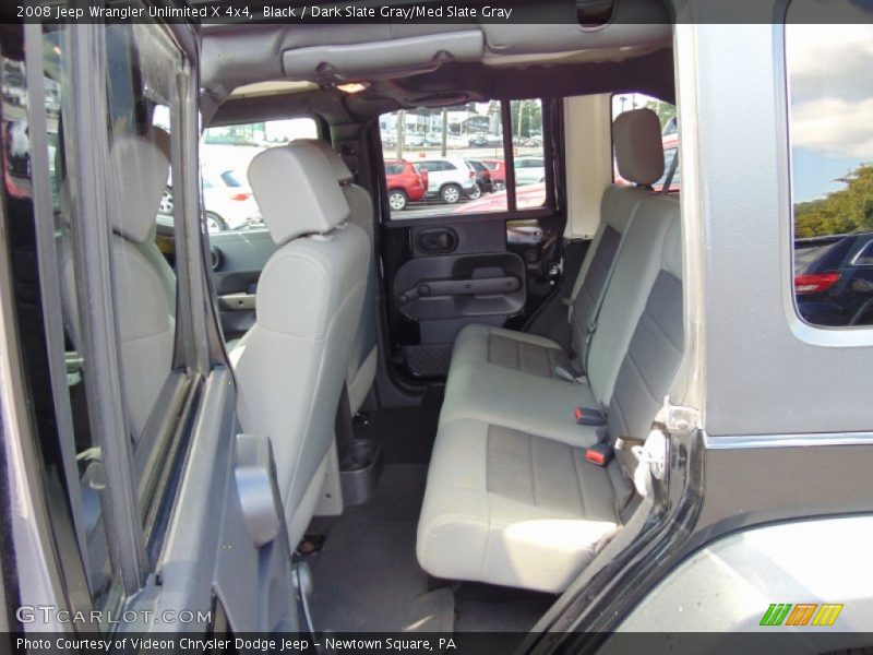 Black / Dark Slate Gray/Med Slate Gray 2008 Jeep Wrangler Unlimited X 4x4