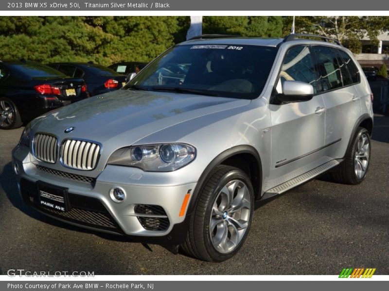 Titanium Silver Metallic / Black 2013 BMW X5 xDrive 50i