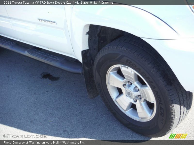 Super White / Graphite 2012 Toyota Tacoma V6 TRD Sport Double Cab 4x4