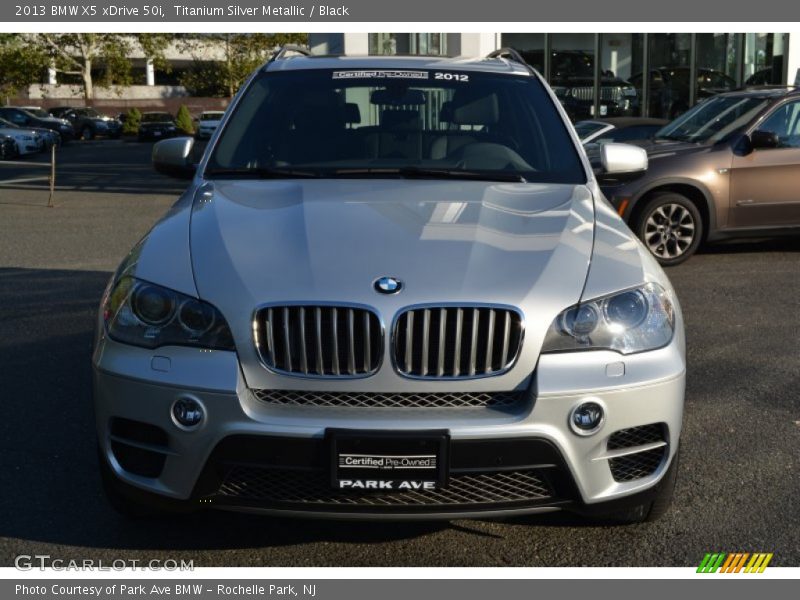 Titanium Silver Metallic / Black 2013 BMW X5 xDrive 50i