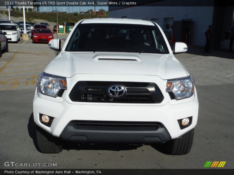 Super White / Graphite 2012 Toyota Tacoma V6 TRD Sport Double Cab 4x4