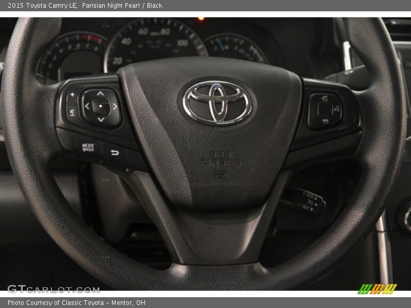 Parisian Night Pearl / Black 2015 Toyota Camry LE