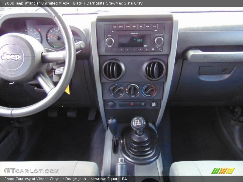 Black / Dark Slate Gray/Med Slate Gray 2008 Jeep Wrangler Unlimited X 4x4