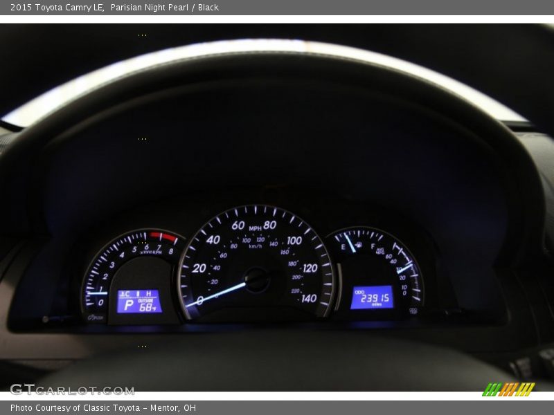 Parisian Night Pearl / Black 2015 Toyota Camry LE