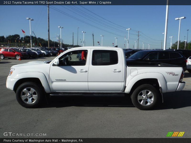 Super White / Graphite 2012 Toyota Tacoma V6 TRD Sport Double Cab 4x4