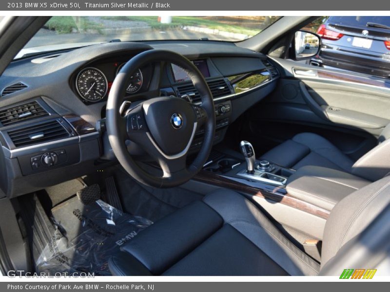 Titanium Silver Metallic / Black 2013 BMW X5 xDrive 50i