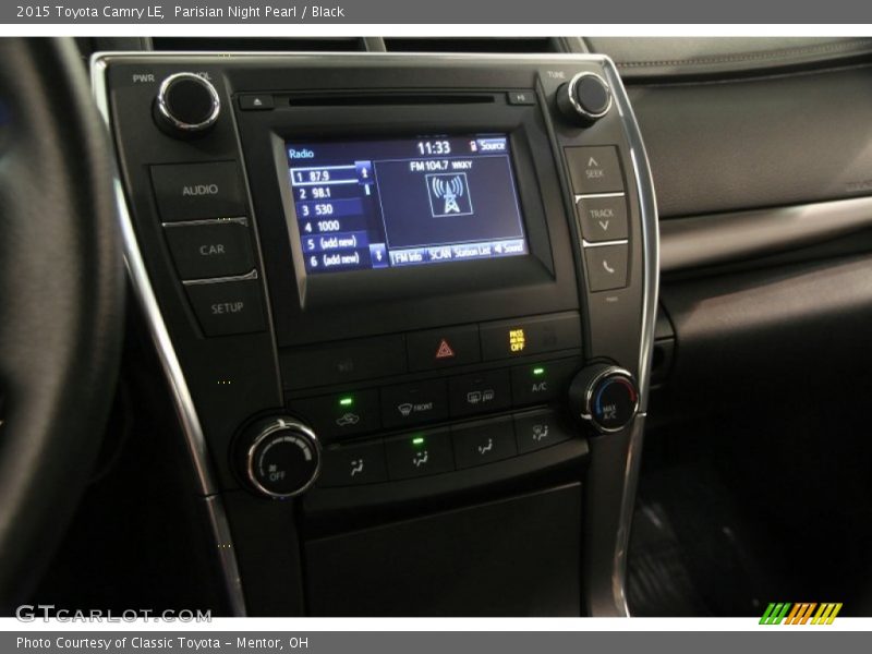 Parisian Night Pearl / Black 2015 Toyota Camry LE