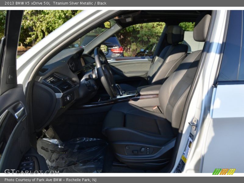 Titanium Silver Metallic / Black 2013 BMW X5 xDrive 50i