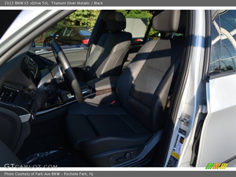 Titanium Silver Metallic / Black 2013 BMW X5 xDrive 50i