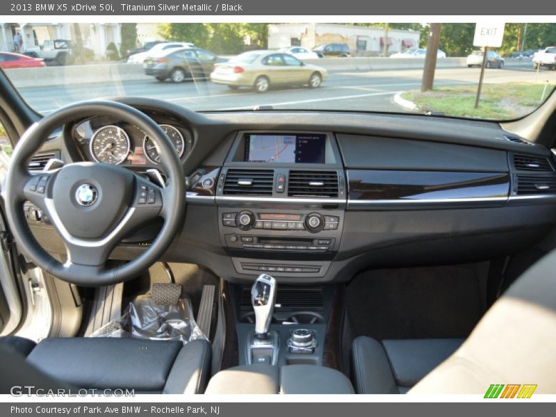 Titanium Silver Metallic / Black 2013 BMW X5 xDrive 50i