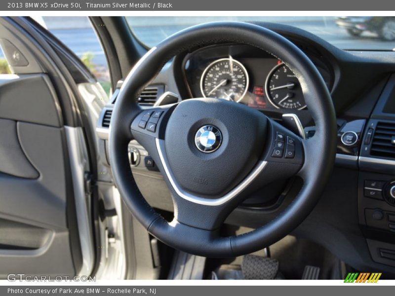 Titanium Silver Metallic / Black 2013 BMW X5 xDrive 50i
