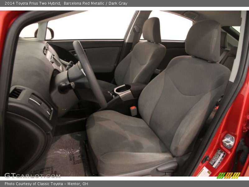 Barcelona Red Metallic / Dark Gray 2014 Toyota Prius Two Hybrid