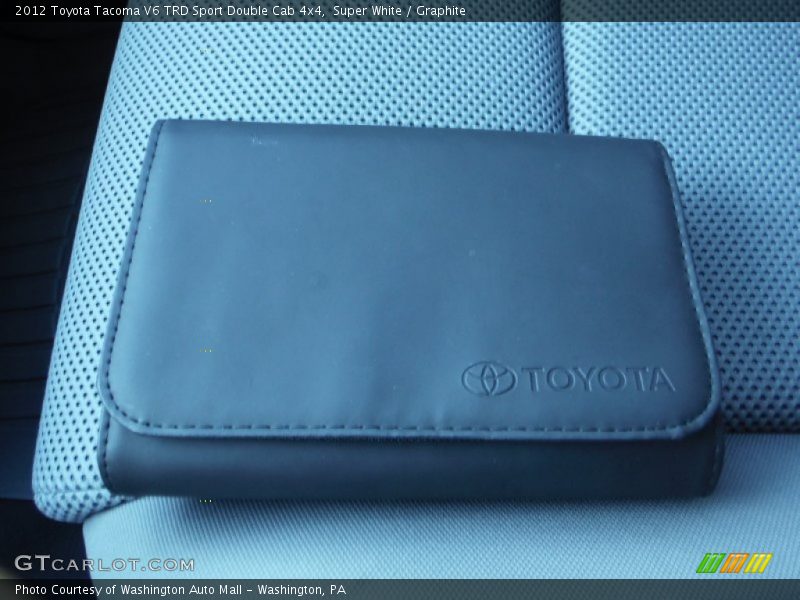 Super White / Graphite 2012 Toyota Tacoma V6 TRD Sport Double Cab 4x4