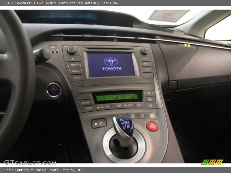 Barcelona Red Metallic / Dark Gray 2014 Toyota Prius Two Hybrid