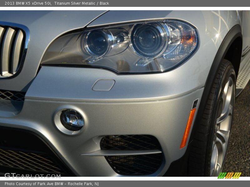 Titanium Silver Metallic / Black 2013 BMW X5 xDrive 50i