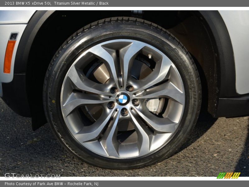 Titanium Silver Metallic / Black 2013 BMW X5 xDrive 50i