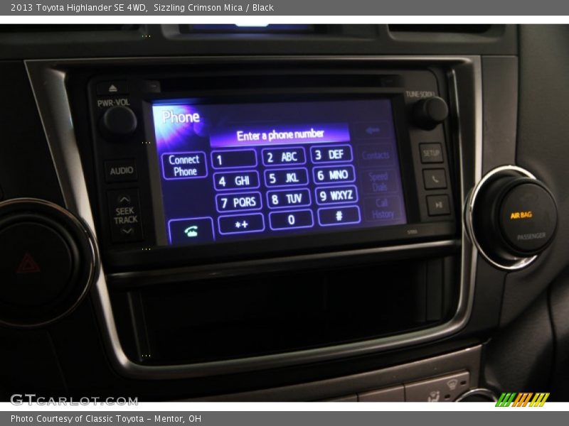 Sizzling Crimson Mica / Black 2013 Toyota Highlander SE 4WD