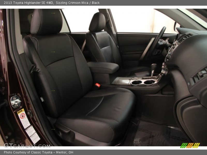 Sizzling Crimson Mica / Black 2013 Toyota Highlander SE 4WD